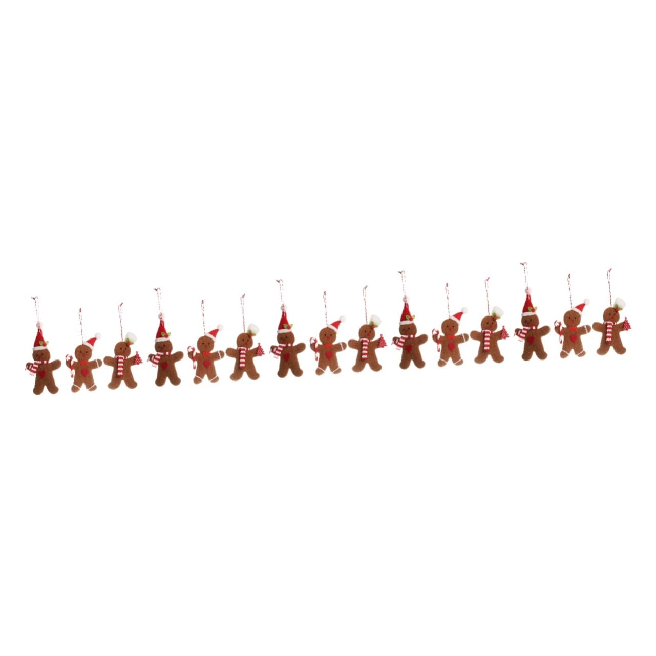 Cabilock 15piezas Adorno De Navidad Gingerbread Colgante para Decoración De Árbol Accesorios Festivos Adorables para Celebraciones Navideñas