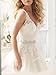 Lace A Line Wedding Dresses for Bride Applique Bridal Dresses Long Tulle Wedding Gowns White V Neck Bridal Dresses US14