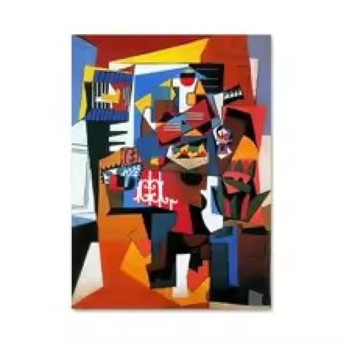 Affiche graffiti abstrait grand format pour un salon moderne