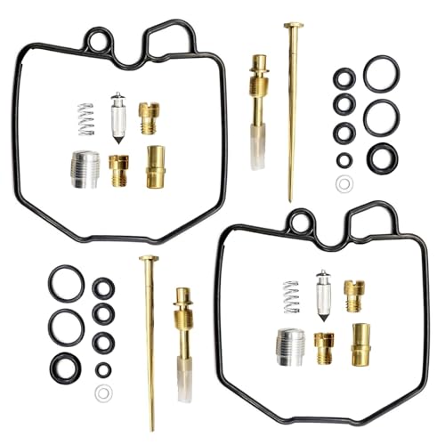 Image of SecosAutoparts 2Pcs Carburetor Rebuild Kit Compatible with Honda CM400 CM400T CM400C CM400E 1980 1981 Main Jet #118#72 & Needle # D329