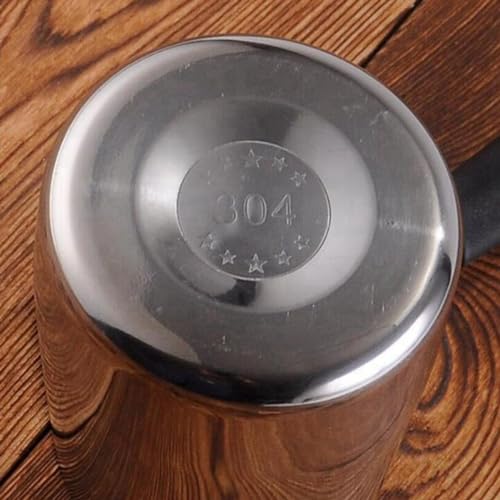 Jarra de metal para derretir cera de velas y jabón con mango protector 350ml 4