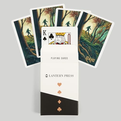 Lantern Press Idaho Wanderer Bigfoot Juego de 52 Cartas miniatura 6