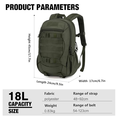 Image of Mardingtop 18L /28L Backpack Tactical Trekking Backpack Outdoor Hiking Backpacks for Camping Hiking Travel