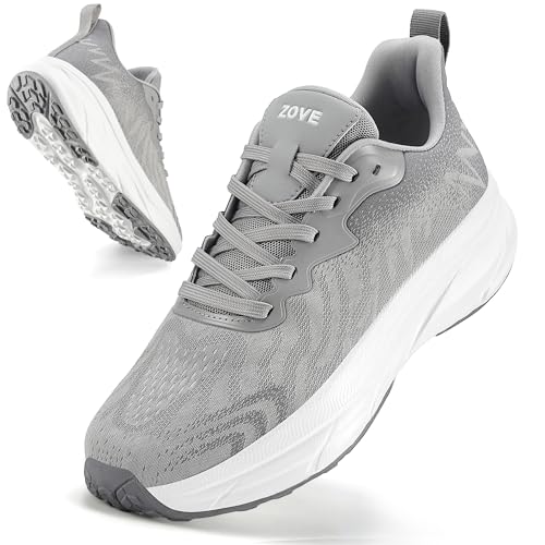 Image of ZOVE Wide Toe Box Shoes Women Extra Wide Width Sneakers Ultra Light Road Running Shoes Non-Slip Tennis Sneakers Breathable Walking Athletic