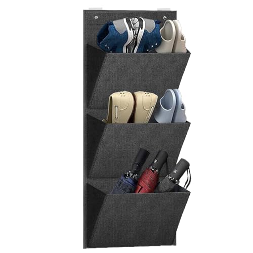 Huayeex Organizador de Zapatos,Colgador de Pared Transparente para Almacenamiento de Calzado | Caja Organizadora Adhesiva para Dormitorio Pasillo Hogar Zapatillas Botas Armario Dormitorio Lugar de