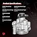 PHOBOOS Power Steering Pump Compatible with BMW 320i/323i/323Ci/325i/325Ci/328i/328Ci/330i/330 Ci 2001-2006 L6 2.2L/2.5L Models, with Outlet, Smooth Steering, Low Noise, High Durability, Ref. 21-5350