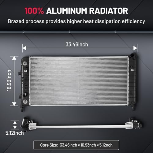 Image of BDFHYK Aluminum Radiator for Chevy Impala 06-11, Monte Carlo 06-07