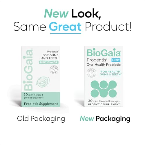 BioGaia Prodentis | Dental Probiotic Lozenges | Promotes Healthy Gums & Teeth | Defends Against Dental Problems | Replenishes Oral Microbiome | Improves Oral Health | Mint Flavor | 30 Day Supply