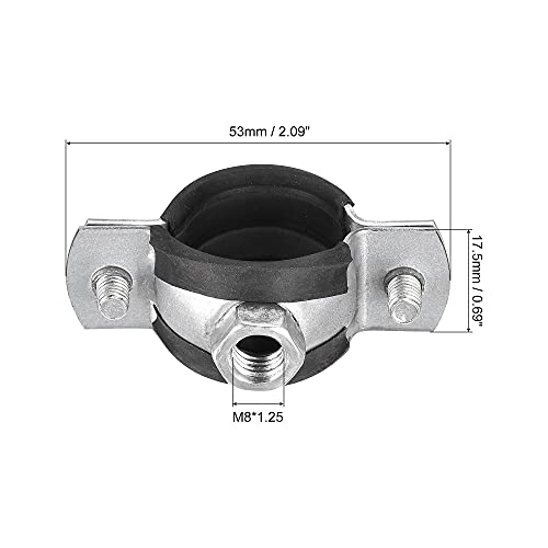 Uxcell Adjustable Pipe Bracket Clamp, 1" (25Mm) Wall Ceiling Mount Iron Pipe Strap Support 5Pcs #TOP1