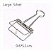 Produktbild Nette Bunte Metallbüroklammern-Mappen-Klammer for Foto-Mitteilungs-Karten-Datei-Büro-Schulbedarfs-Klammern-Koreanisches Briefpapier Clip (Color : Large Silver)