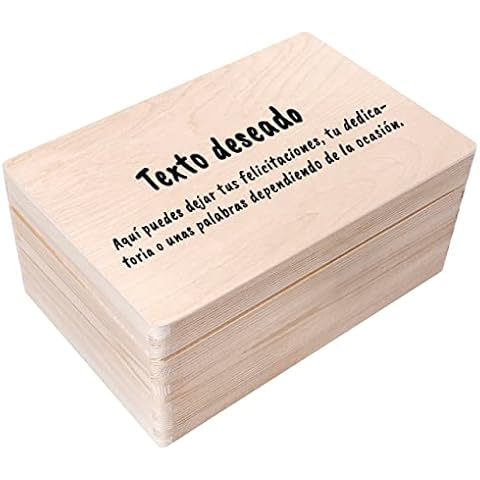 Caja Madera de Recuerdos Personalizada Cover