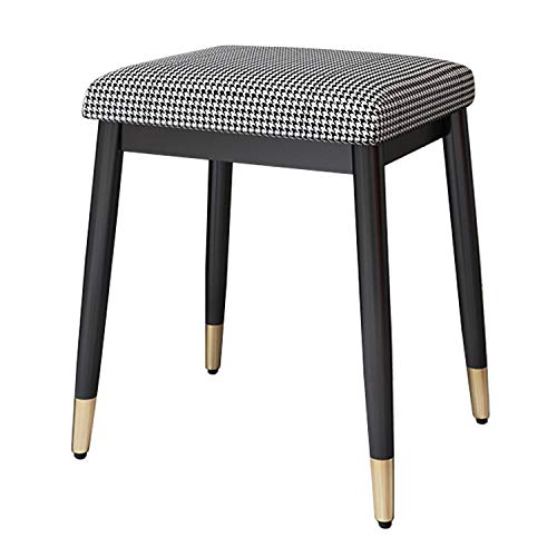 Vanity Benches Taburete de Maquillaje para Dormitorio, Taburete de Tocador Simple y Moderno, Muebles de Decoración de la Sala de Estar del Hogar, Sin Necesidad de Instalar, 32x38x45cm Cover