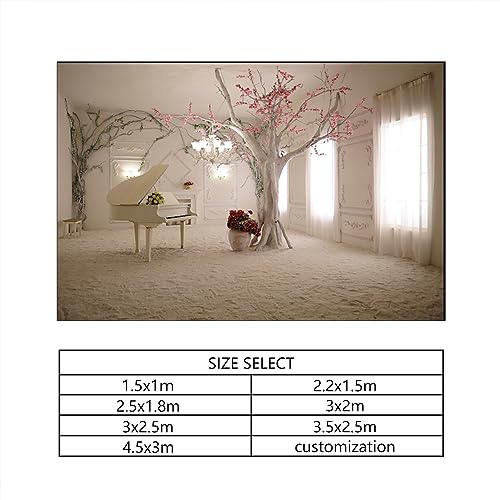 YongFoto 3x2m Sfondo Fotografico Fiori bianchi