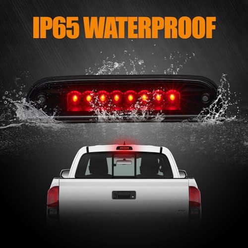 Image of Third 3rd Brake Light LED for 1995-2015 Toyota Tacoma, High Mount Rear Brake Lights Assembly for 95-15 Tacoma, Waterproof Center Cab Lamp Stop Light