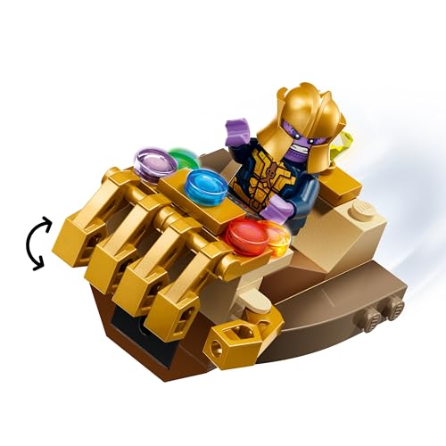 LEGO Marvel Captain America vs. Thanos Building Toy - Pretend Play Set for Boys & Girls, Ages 4+ - Kids Building Blocks W/ 2 Super Hero Toy Minifigures - Gift Idea for Birthdays - 76319 - image 5
