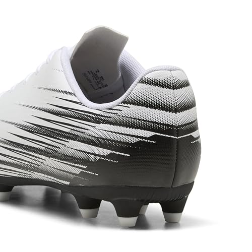 Image of PUMA Men's Football Soccer Shoe, Puma White Puma Black, 8 UK