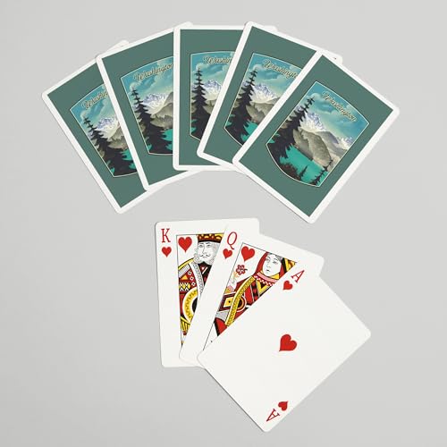 Baraja de Póker con Escena de Lago y Montaña miniatura 7