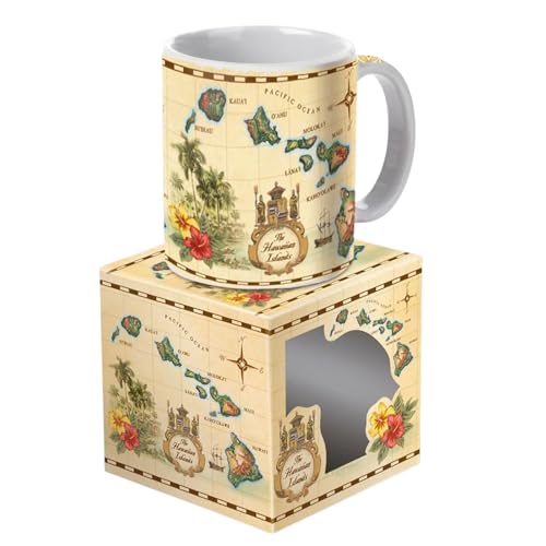 Taza Islands of Hawaii 10 oz Tan miniatura 1