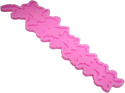 Miniatura 5 de Moldes de silicona con forma de dibujos animados de anime brillante brillante para bebé, molde de arcilla polimérica, resina epoxi, manualidades,