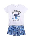 CERDÁ LIFE'S LITTLE MOMENTS Stitch Algodon 100% de 2 Piezas [ Camiseta + Pantalon Pijama Niño ] -Licencia Oficial Disney, 4 Años para Niños