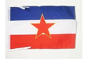 Yugoslavia Flag 18" x 12" Cords - Yugoslavia SMALL Flags