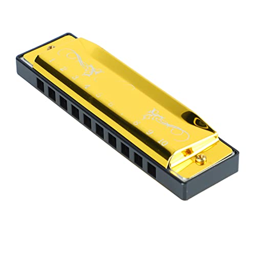 Orgue à Bouche, Longue Durée sans Déformation 20 Tune Harmonica 10 Trous Surface Lisse Léger Dur pour Salle de Classe pour Enfant (Or) - Les Beatles, Paul McCartney, John Lennon, RIngo Starr, George Harrison Orgue à Bouche, Longue Durée sans Déformation 20 Tune Harmonica 10 Trous Surface Lisse Léger Dur pour Salle de Classe pour Enfant (Or) – Image 5
