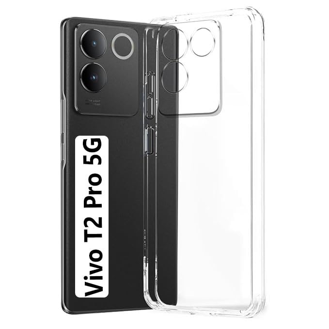 COBERTA Rubber Back Cover For Vivo T2 Pro 5G Back Cover Case - Clear Tp Transparent (B0CV5GNZTN) Amazon Price History, Amazon Price Tracker