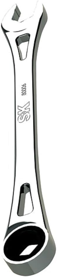 Hand Tool 80006 13 mm 6 Point X-Frame Metric Combination Ratcheting Wrench, Chrome, 1.7° Arc Swing, 216 Positions, Made in America