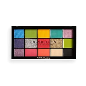 Makeup Revolution Reloaded Palette, Makeup Eyeshadow Palette, Includes 15 Shades, Lasts All Day Long, Cruelty Free, Euphoria, 16.5g