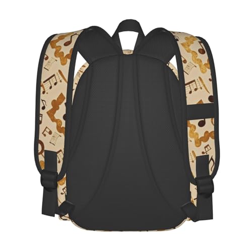 Vintage Musical Notes Adult Backpacks 15 Inch Laptop Backpack Travel Bag for Men Women Gifts2