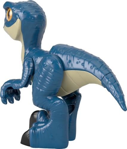 Fisher-Price Imaginext Jurassic World Grande Figurine Dinosaure Vélociraptor XL, Jouet pour Enfant dès 3 Ans, GWP07