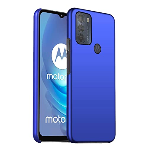 Image of GAPlus Motorola Moto G50 4G Case Ultra Slim Thin Armour Hard Case Matte Rubberized Cover For Moto G50 (Blue)