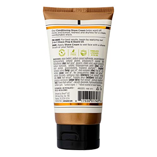 Barrel And Oak - Conditioning Shave Cream, Men's Shaving Cream, Moisturizing Shave Cream, Caffeine & Antioxidant-Rich, Helps Prevent Nicks, Bumps, Redness, & Dry Skin, Vegan (Bourbon Cedar, 2.5 Oz) #TOP1