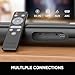 Assistrust Sound Bar for Smart TV, Soundbar with Bluetooth/ARC/Opt/AUX Connect, Auto Volume Boost, 3 Equalizer Modes, 2 in 1 Detachable Soundbar for TV/PC/Gaming/Projectors