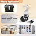 KOVOSCH 2 Pack Black Toolbox Lock with Keys, 5/8 Inch Keyed Alike Cabinet Tubular Cam Locks, Hook Cam for Harbor Freight Tool Cart, Zinc Alloy