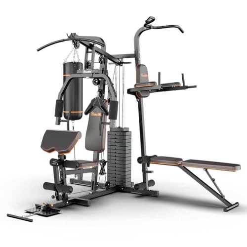Image of SincMill Home Gym Multifunctional Full Body Workout Equipment for Home Exercise Fitness