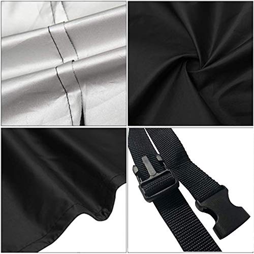 48 Inch Firewood Log Hoop Rack Cover Only Heavy Duty Outdoor Round Ring Loop Wood Storage Holder Cover Circular With Waterproof Zipper Weather-Resistant Black #TOP4