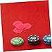 Milisten 100pcs Enhanced Clarity Plastic Bingo Chips Counting Chips for Poker Bingo Games Sorting Game Tokens Poker Discs