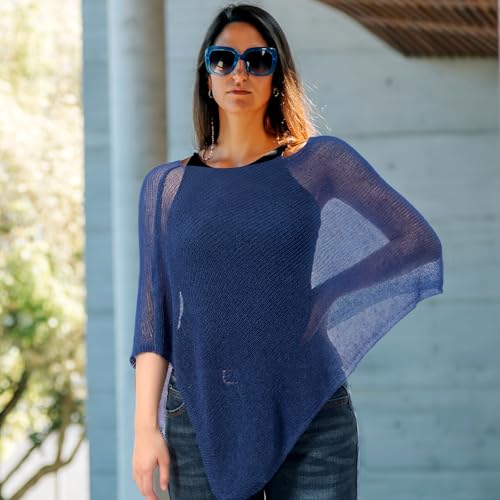 Image of Women Sheer Poncho Shrug Summer Sheer Blouse Top Lightweight Poncho Bolero for Evening Dress