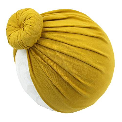 Baby Hats Newborn Baby Girls Turban Hospital Hat Infant Toddler Kid Hat Big Hair Bow Top Knot Head Wrap2