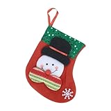 Kielsjajd Weihnachtsstrumpf Personalisiert Nikolausstrumpf Weihnachten hängende Taschen Geschenktüte Süßigkeiten Geschenk Socken Dekoration Weihnachtsboutique Kleine Dekoration Handwerk (B, One Size)