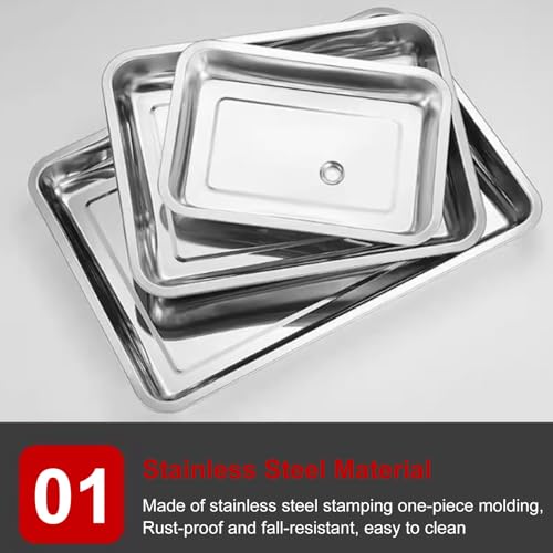 Bac récupérateur condensats inox durable 50x35cm pour split - 5