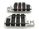 Motorcycle chrome Foot Pegs Compatible with HONDA VF750 MAGNA SHADOW VT1100 SHADOW SPIRIT/SABRE/SABRE FURY/VT 1300 CX VTX1800 C/F use for rear/front Foot Pedal driver/passenger