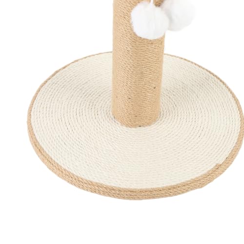 Rascador para gato vertical de sisal con estructura estable miniatura 6