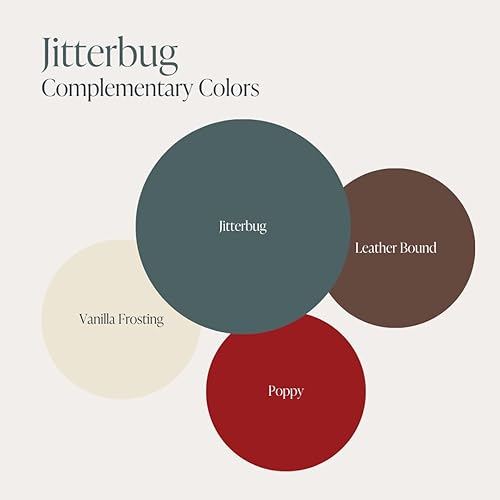 Miniatura 9 de Country Chic - Pintura a la tiza todo en uno para muebles y armarios, ecológica, acabado mate, con primer y sellador, para madera y metal, Jitterbug