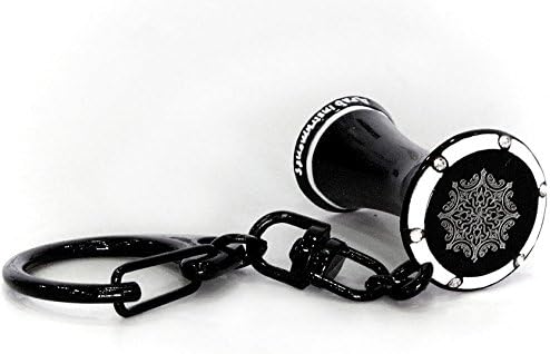 Miniature Darbuka/Doumbek Metal Key Chains Holder - Black Color