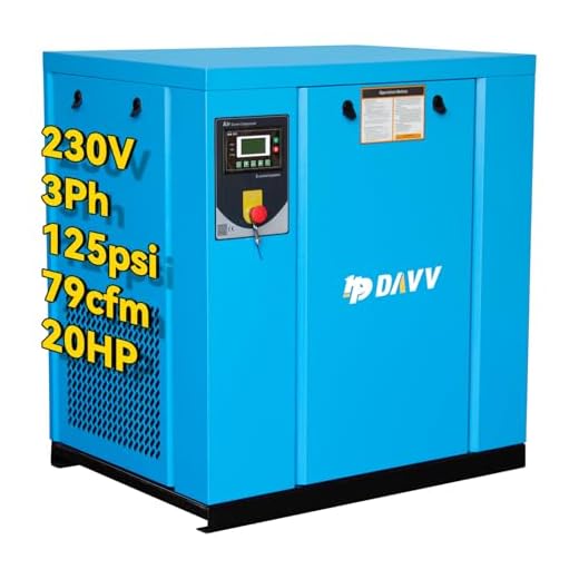 HPDAVV 20HP Base Mount Industrial Compressor