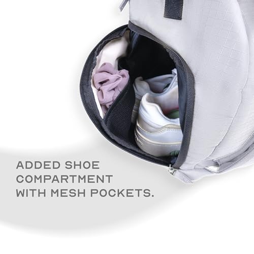 Image of Assembly Duffle Bag for Travelling | Travel Bag for Men & Women with Shoe Compartment for Hiking, Trekking - Durable 600D Ripstop Fabric - Tear-Resistant | 60L | Scape