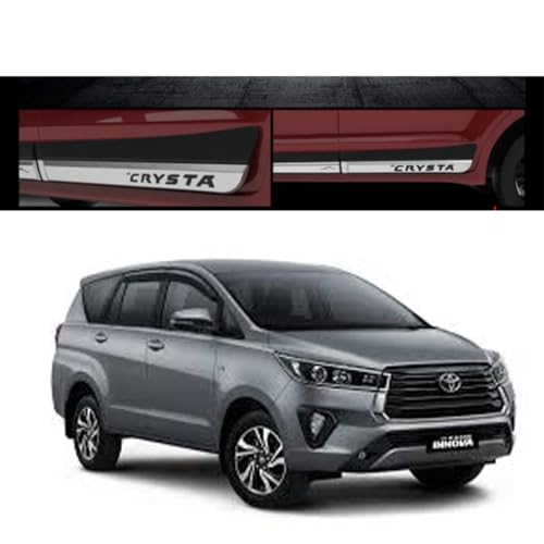Image of Car Door Body Side Beading /Molding /Cladding for Toyota Innova Crysta 2021 Set of 04