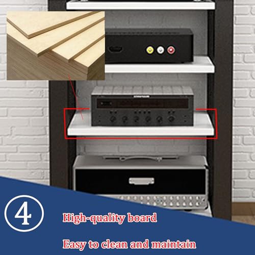 Estante de Audio Ajustable de suelo para organizar el salón de casa 7